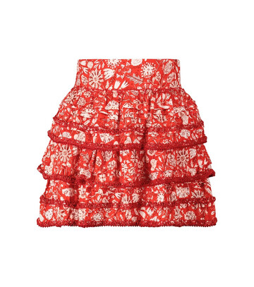 Poupette St Barth Exclusive to Mytheresa â Bibi floral miniskirt in red
