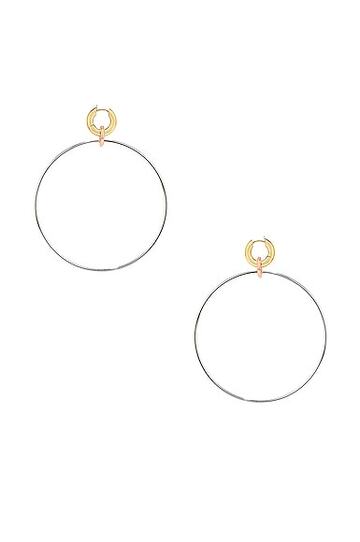 spinelli kilcollin altaire custom hoop earrings in metallics in silver