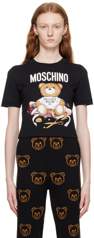 moschino black teddy bear t-shirt