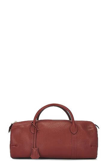 hermes mademoiselle leather handbag in brown