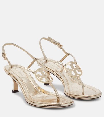 Tory Burch Leather sandals in gold