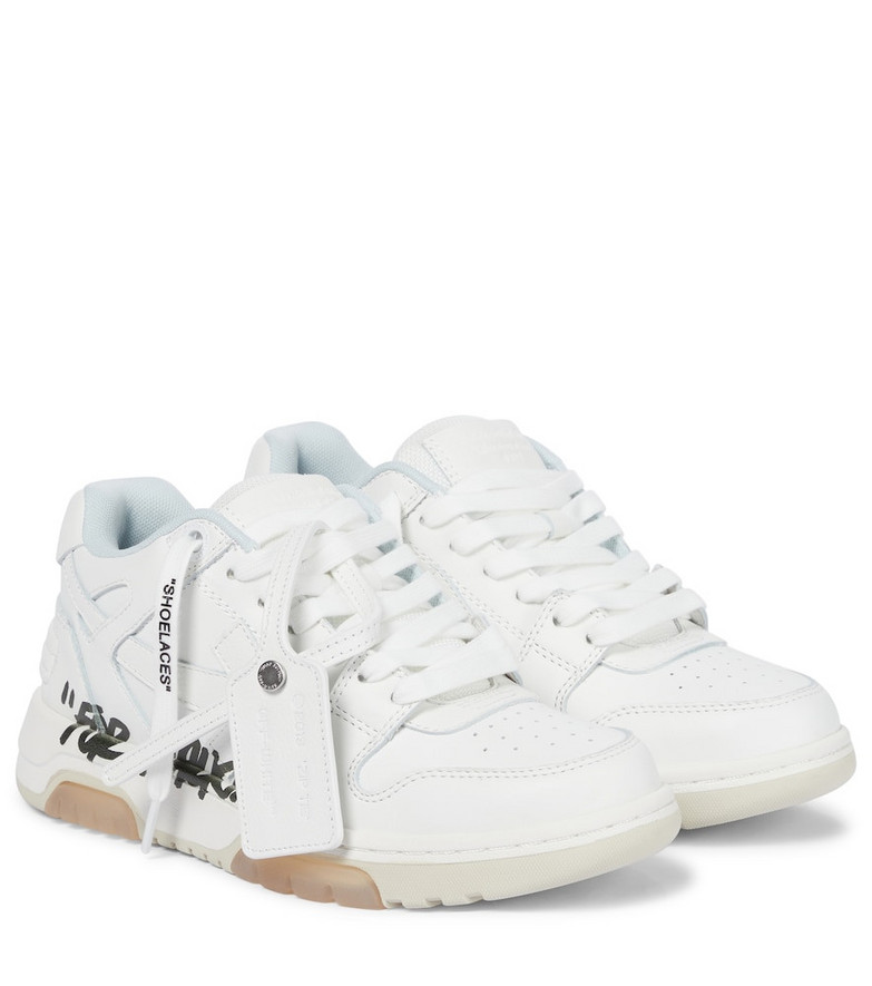 Off-White Out Of Office leather sneakers in white