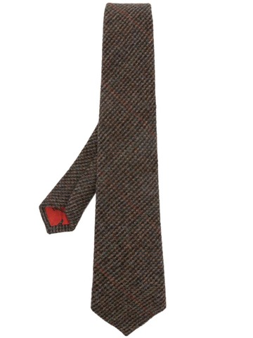 polo ralph lauren knitted wool tie - brown