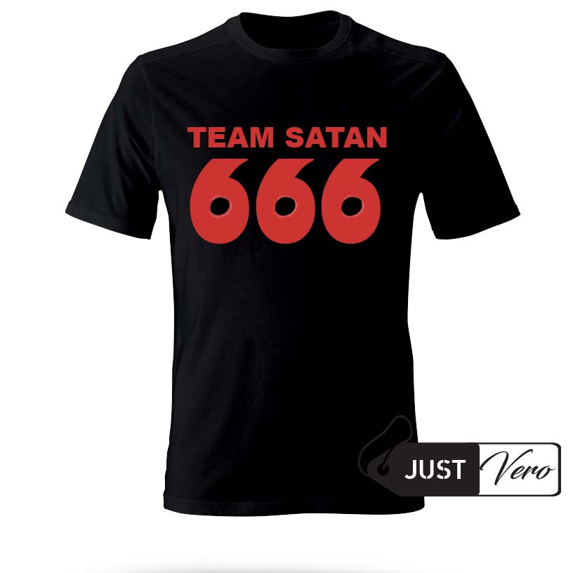 team satan 666 T shirt size XS - 5XL unisex for men and women