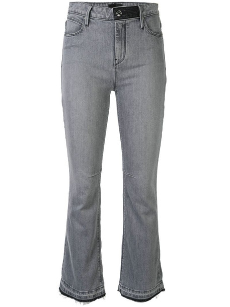 RtA mid rise bootcut jeans in grey