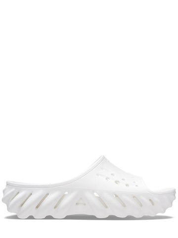 crocs echo slide sandals in white