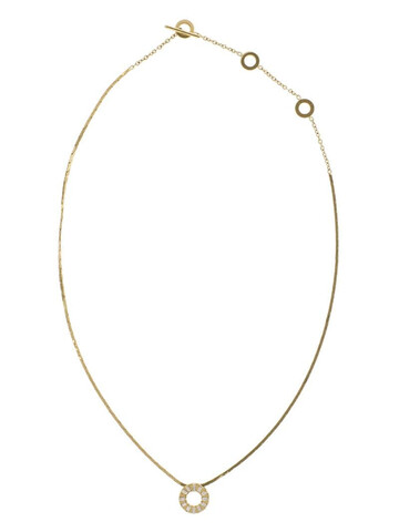 Cadar 18kt yellow gold Solo diamond pendant necklace