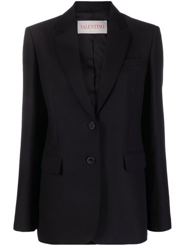 valentino tailored single-breasted blazer - black