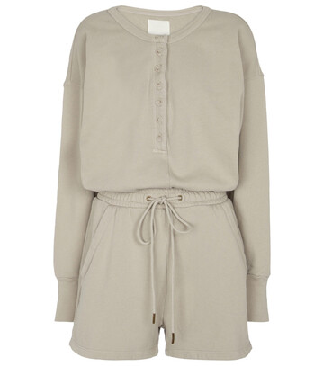 Citizens of Humanity Loulou cotton jersey playsuit in grey