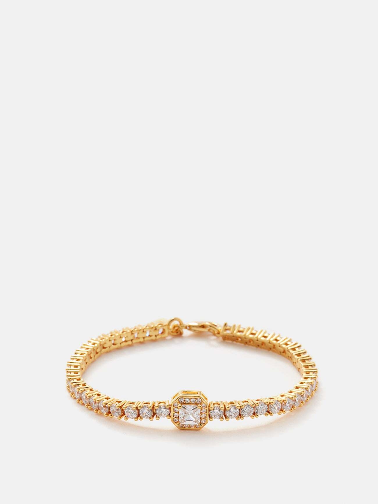Crystal Haze - Duchess Crystal & 18kt Gold-plated Bracelet - Womens - Gold Multi