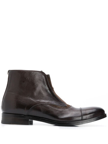 Alberto Fasciani leather ankle boots in brown
