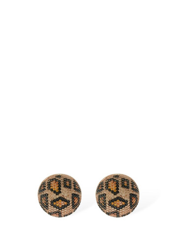 TALITA Magnum Cubic Zirconia Stud Earring in leopard