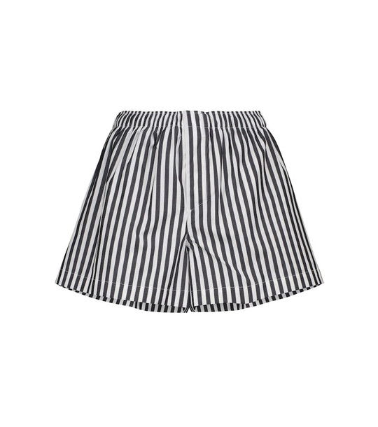 WARDROBE.NYC Release 07 striped cotton poplin shorts in black