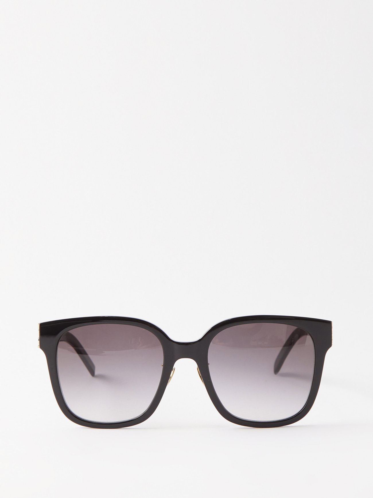 Saint Laurent Eyewear - Square Acetate Sunglasses - Womens - Black Grey