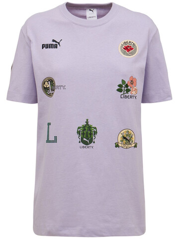 Liberty X Puma T-shirt W/ Patches in violet