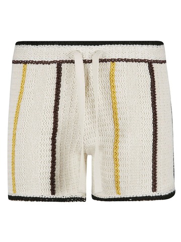 Jil Sander Drawstring Knitted Shorts in white