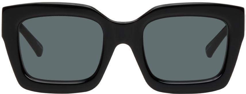 The Attico Black Linda Farrow Edition Selma Sunglasses