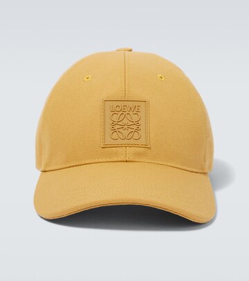loewe anagram cotton canvas baseball cap in yellow