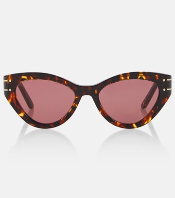 dior eyewear diorsignature b7i cat-eye sunglasses in brown