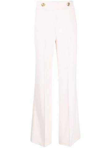 PINKO high-waist flared trousers in pink