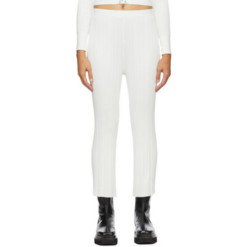 Dion Lee SSENSE Exclusive White Float Lounge Pants in ivory
