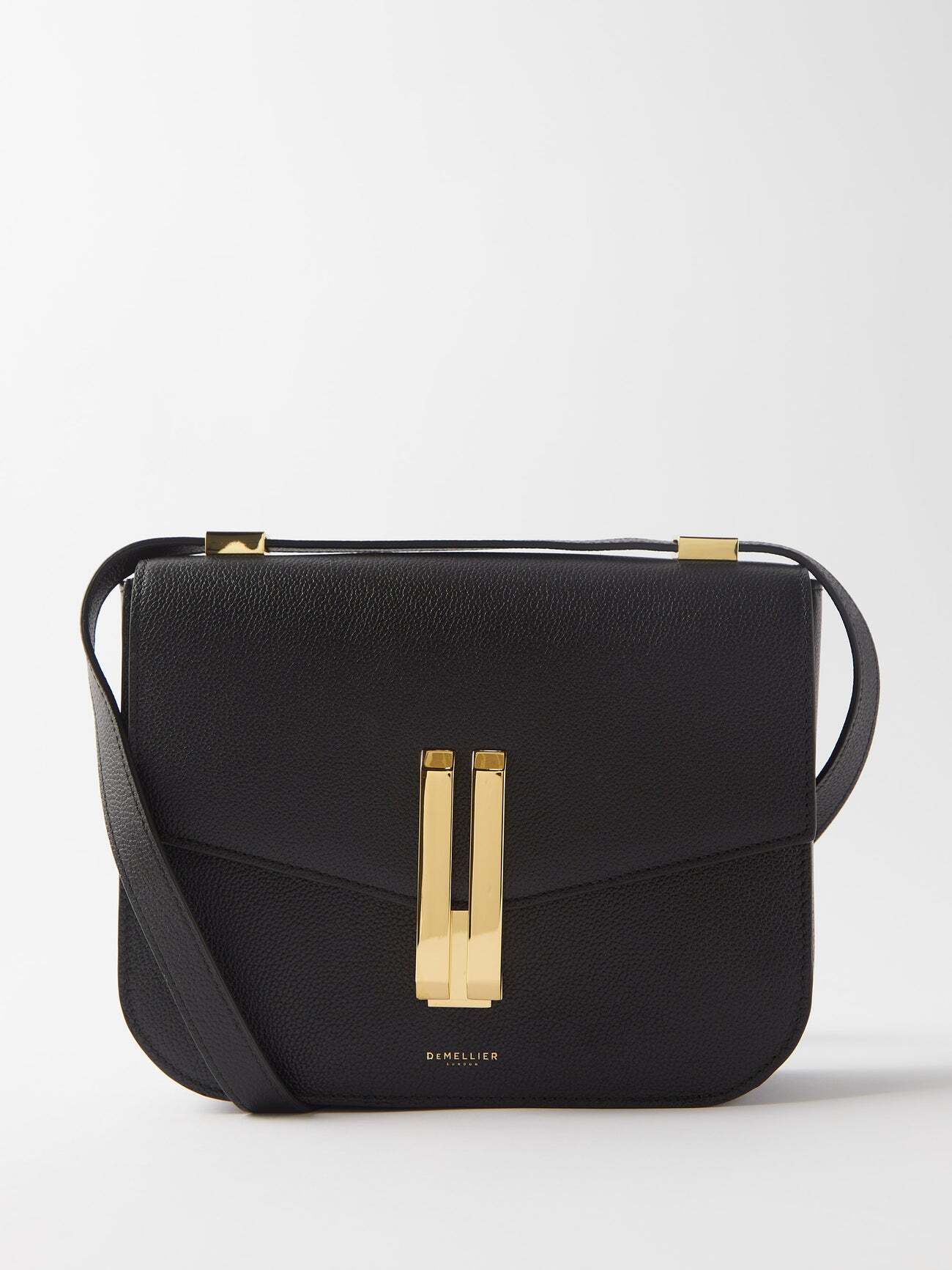 Demellier - Vancouver Grained-leather Cross-body Bag - Womens - Black