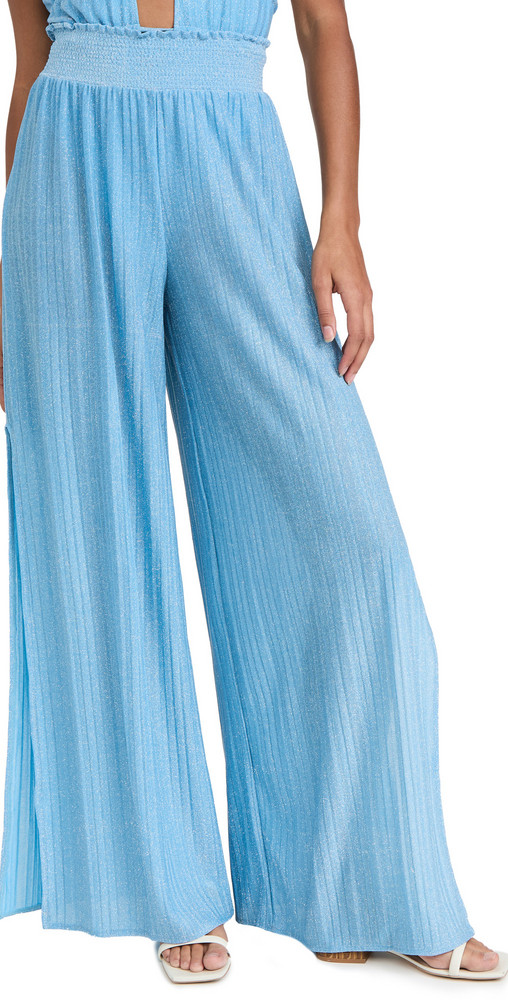 Ramy Brook Pleated Athena Pants in blue