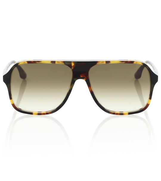 Victoria Beckham Flat-brow sunglasses in brown