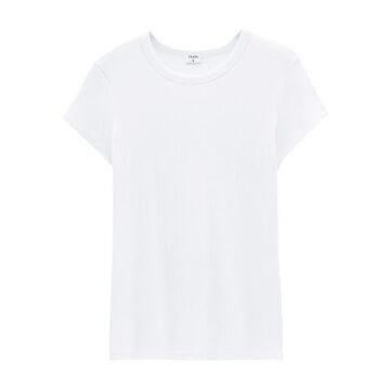 filippa k fine rib t-shirt in white