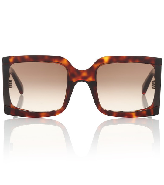 Celine Eyewear Square acetate sunglasses in brown
