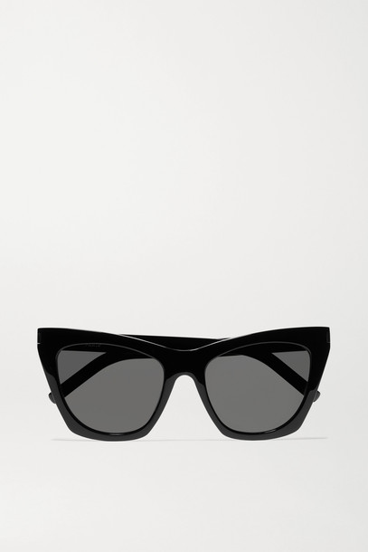 SAINT LAURENT - Kate Cat-eye Acetate Sunglasses - Black