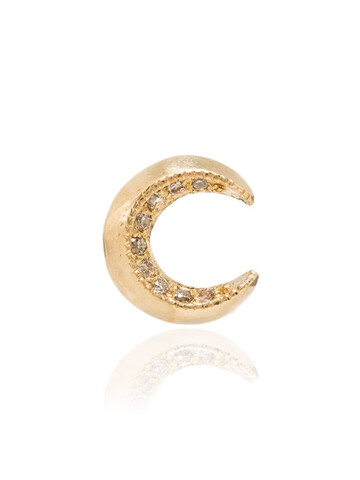 Lizzie Mandler Fine Jewelry 18kt yellow gold crescent moon earring