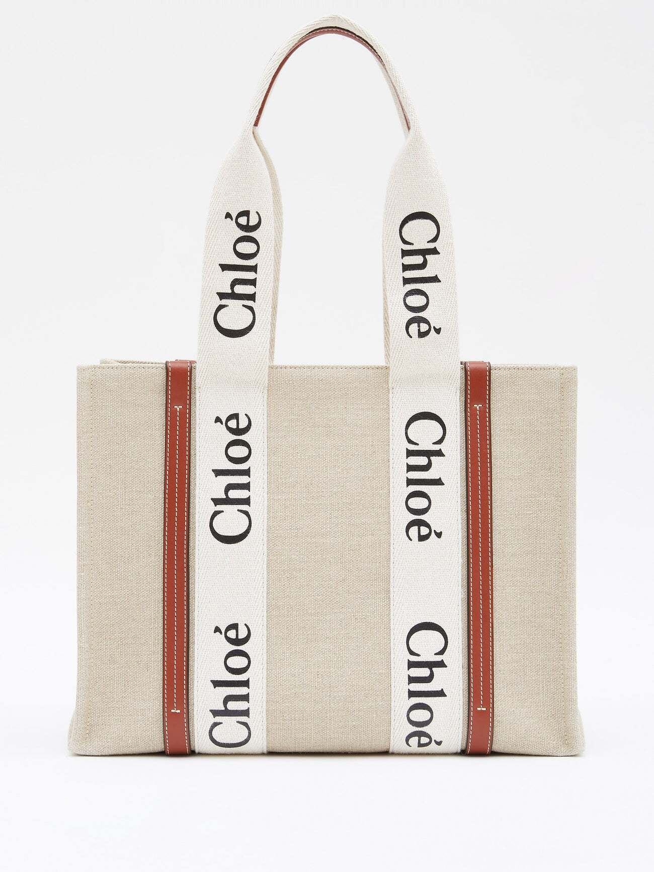 Chloé Chloé - Woody Logo-jacquard Canvas Tote Bag - Womens - Beige