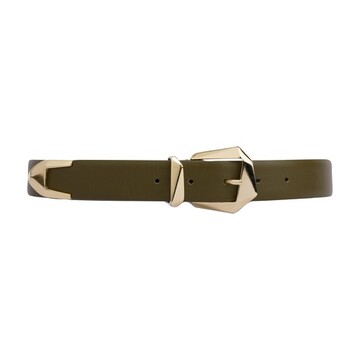 Alberta Ferretti 30 mm calfskin belt in green