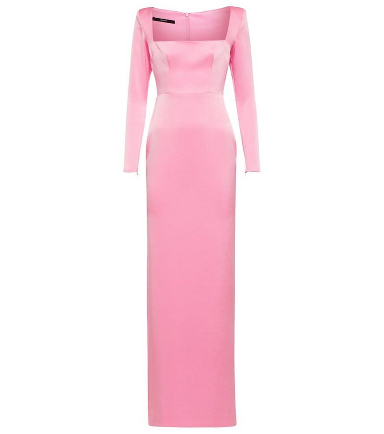 Alex Perry Lawson satin gown in pink