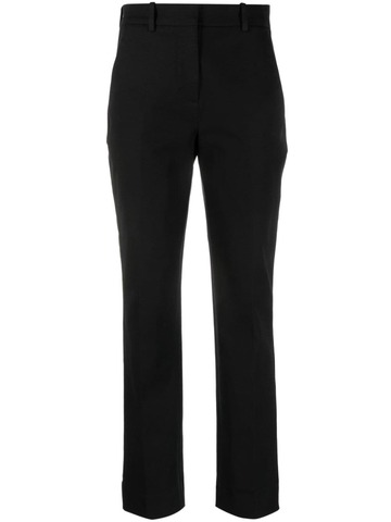 calvin klein cropped gabardine trousers - black