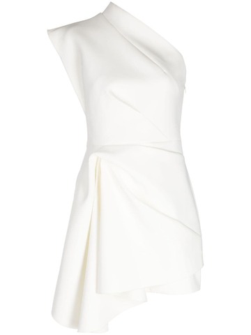 acler gowrie off-shoulder minidress - white