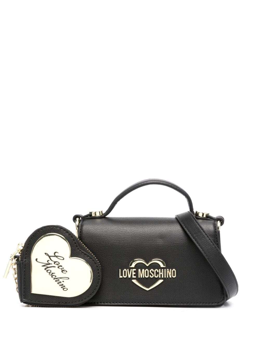 Love Moschino Hollies logo-lettering mini bag - Black