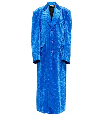 Vetements Velvet coat in blue