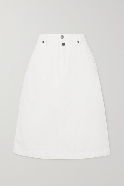 FRAME - Mosaic Denim Skirt - White