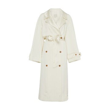 loulou studio trench coat in ivory