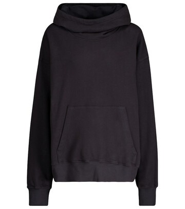 Velvet Ora oversized cotton hoodie in black