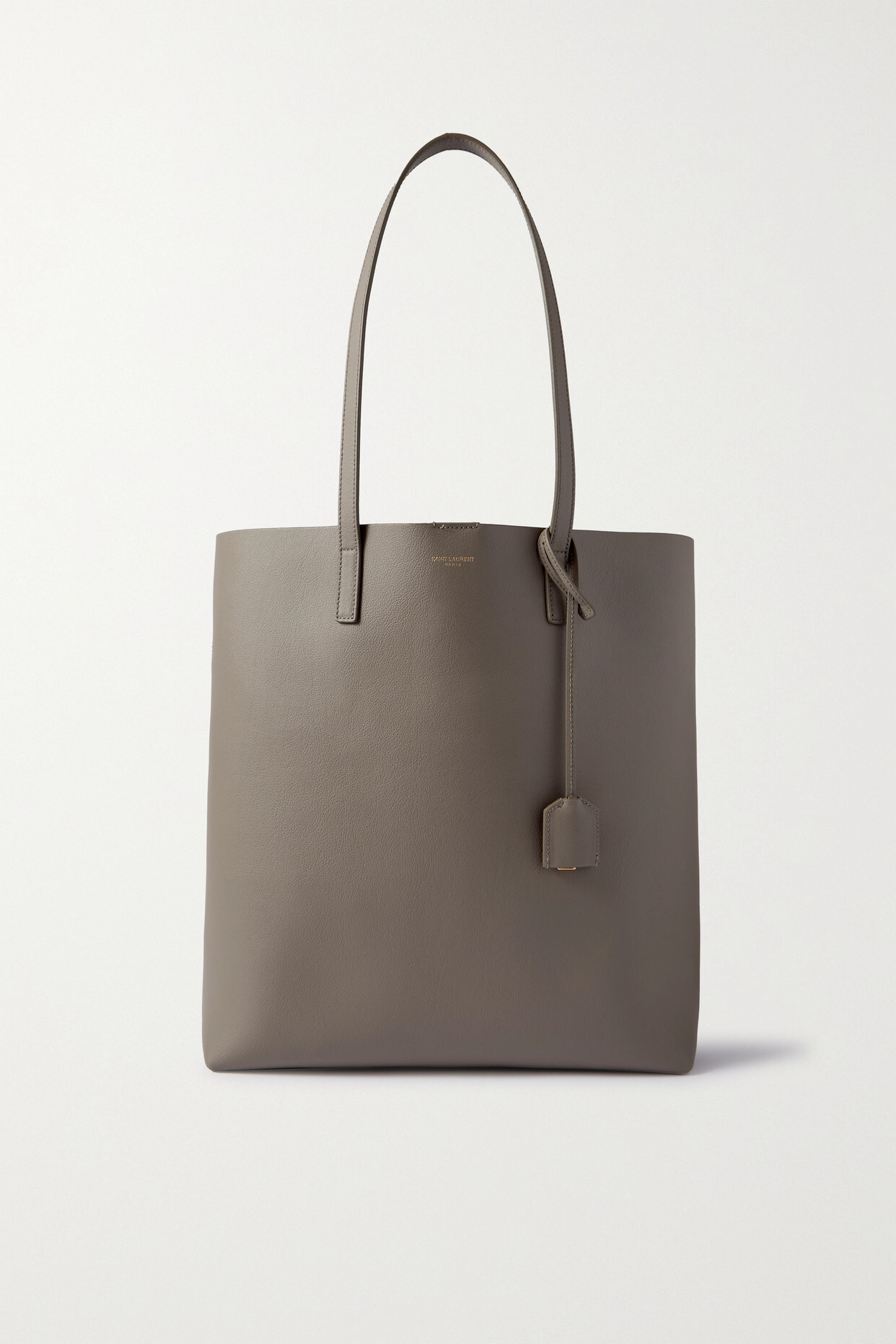 SAINT LAURENT - East West Large Leather Tote - Brown