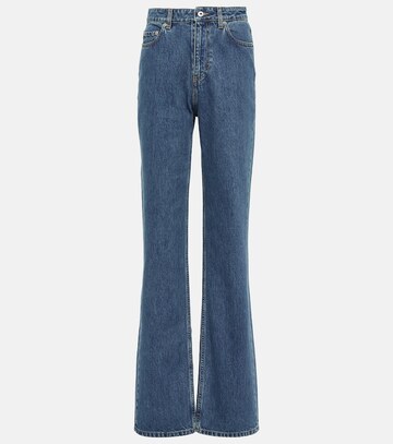 burberry high-rise straight-leg jeans in blue