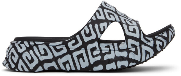 Givenchy Black & White Chito Edition 4G Marshmallow Sandals