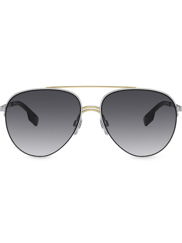 Burberry Eyewear aviator sunglasses in silver