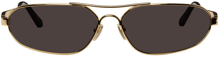 Balenciaga Gold Stretch Sunglasses