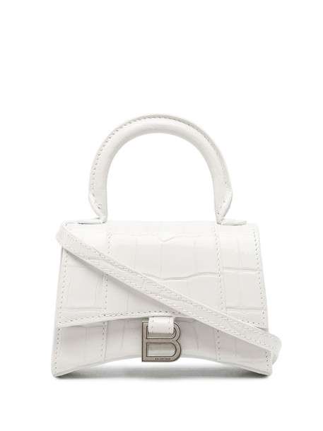 Balenciaga mini Hourglass tote bag in white