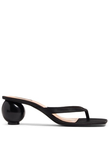 vanina comino 65mm sculpted-heel sandals - black