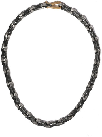 Hum box-chain necklace in silver